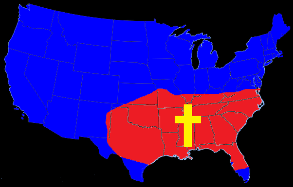 Bible Belt Map