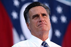 Photo of Mitt Romney frowning