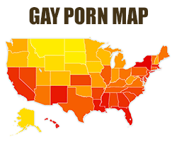 Map of USA Gay Porn consumption by State