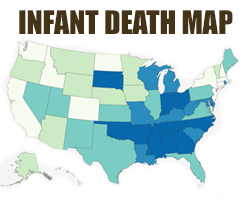 Map of Infant Mortality by State